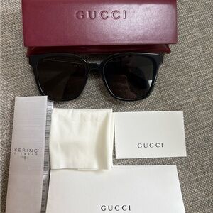 Gucci Black Square Sunglasses